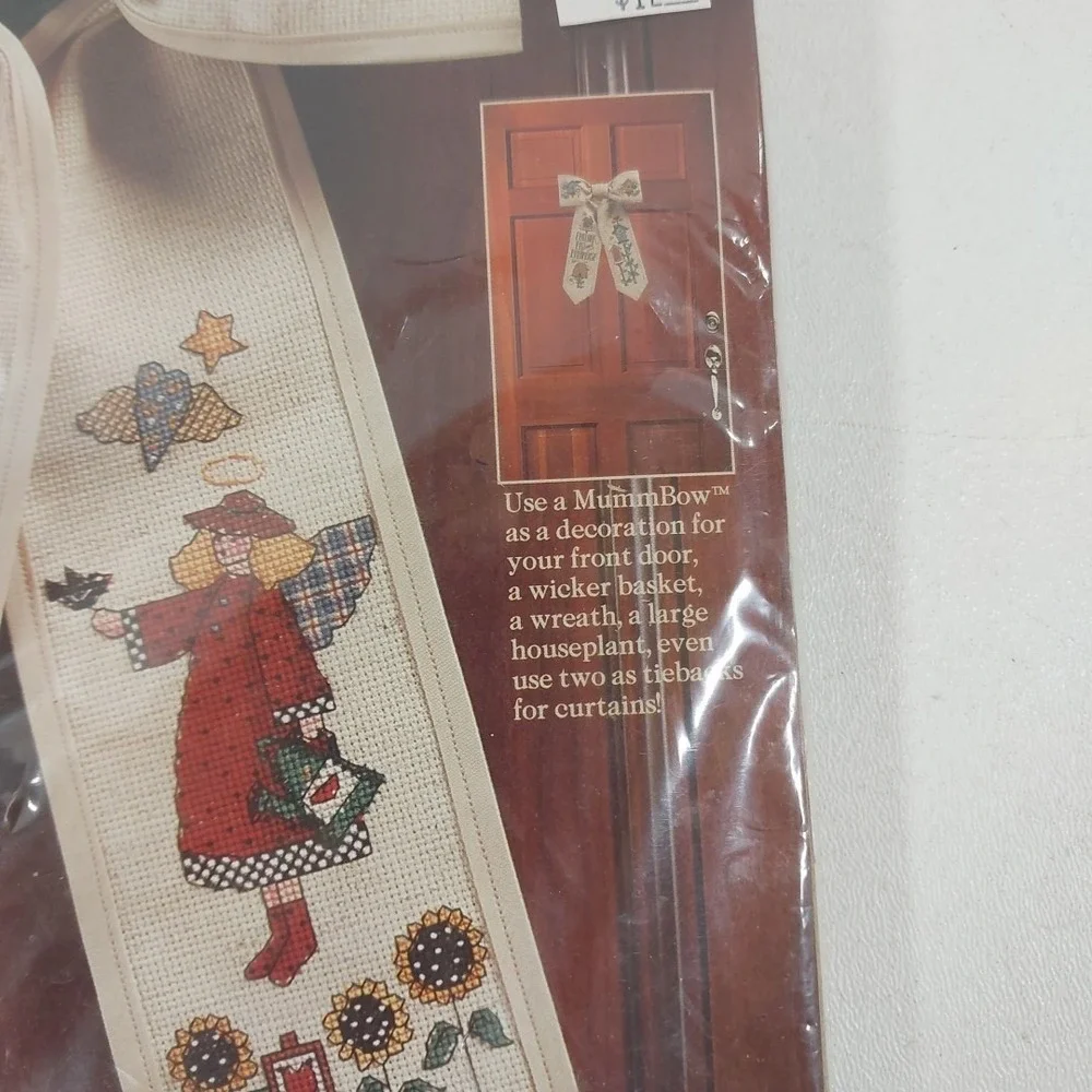 Vintage Dimensions Debbie Mumm Bows Angels Gather Here‎ Cross Stitch Kit New